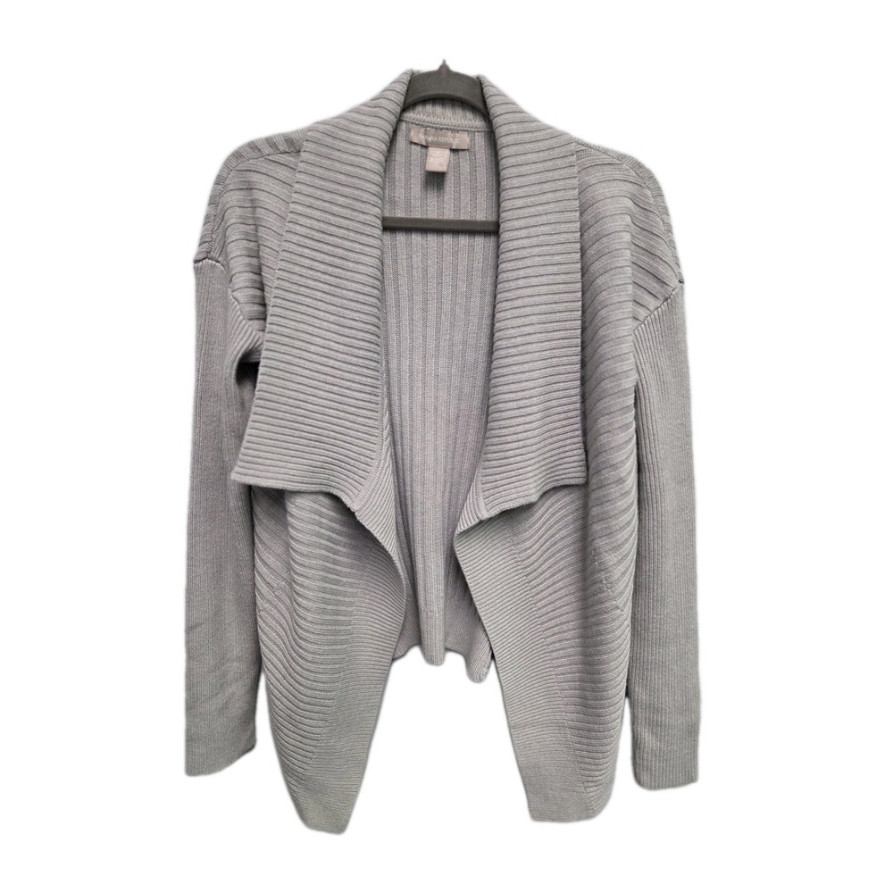 Banana Republic Open Front Cardigan Sweater Gray Sz Small Knit‎ Collared